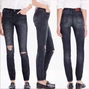 Madewell 29 High Riser Skinny Cut-off Crop Jeans
